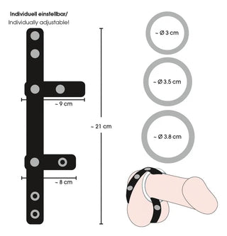 Leather Strap Justerbar Testinkelband