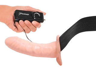 Ihålig Strapon Med Vibrationer