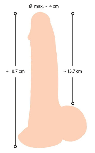 Nature Skin Realistisk Dildo Pung