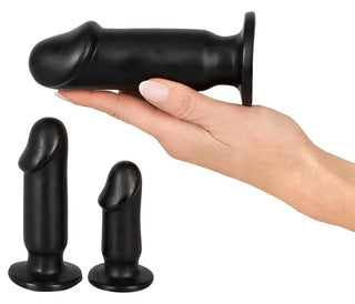 Analträningsset Tre Dildos Sugkopp