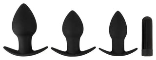 Black Velvets Buttplugset 3 Delad