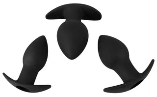 Black Velvets Buttplugset 3 Delad