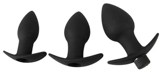 Black Velvets Buttplugset 3 Delad