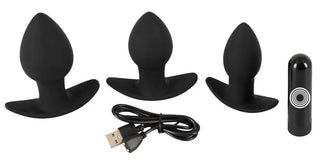 Black Velvets Buttplugset 3 Delad
