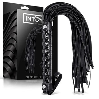 Black Sapphire Flogger Läderstrimmor