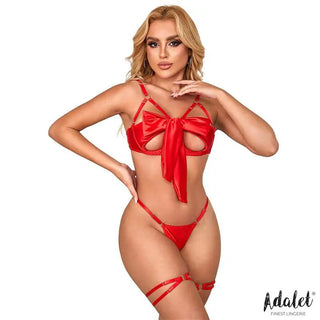 Riley Lingerieset Röd Rosett