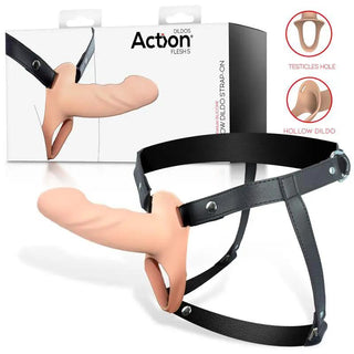 Action Strap-On Ihålig Dilda