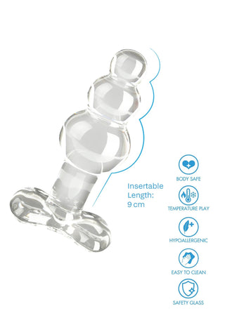 Toyjoy Glas Analplugg Med Trubbar