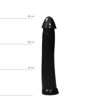 All Black Dildo 31,5 Cm Svart