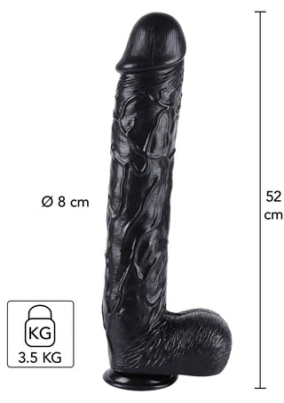 Hidden Desire Dildo 52 Cm Svart