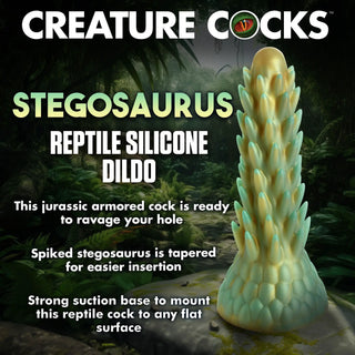 Stegosaurus Silikondildo Med Sugkopp