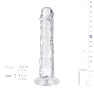 Genomskinlig Jellydildo 14 Cm