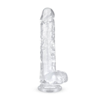 Transparent Jellydildo Med Pung 19 Cm