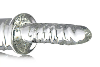 Master Series Glasdildo Ribbad