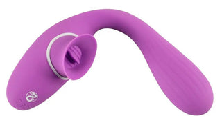 Dubbelmotor Vibrator Med Böjbar Tunga