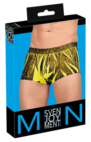 Boxerkalsong Neongul Svart Tryck