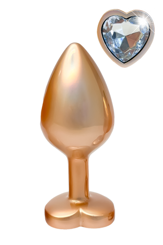 Pärlguld Buttplugg Medium