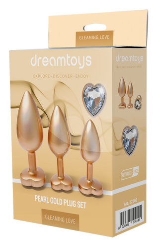 Buttpluggsset Aluminium 3-pack