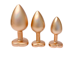 Buttpluggsset Aluminium 3-pack