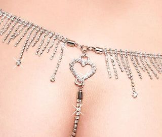 Cottelli String Med Spets Och Strass