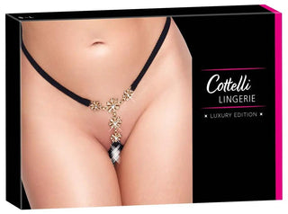 Cottelli String Med Strassblommor