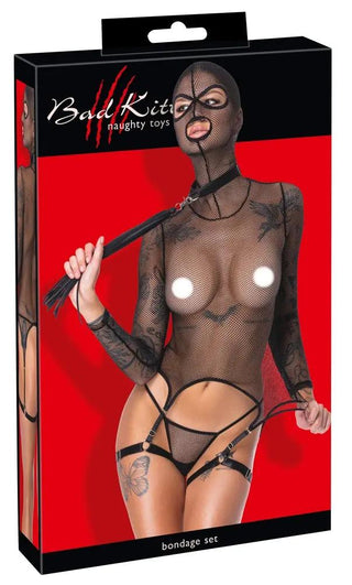 Bad Kitty Nätbody Med Helmask