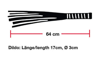 Bad Kitty Flogger Glas