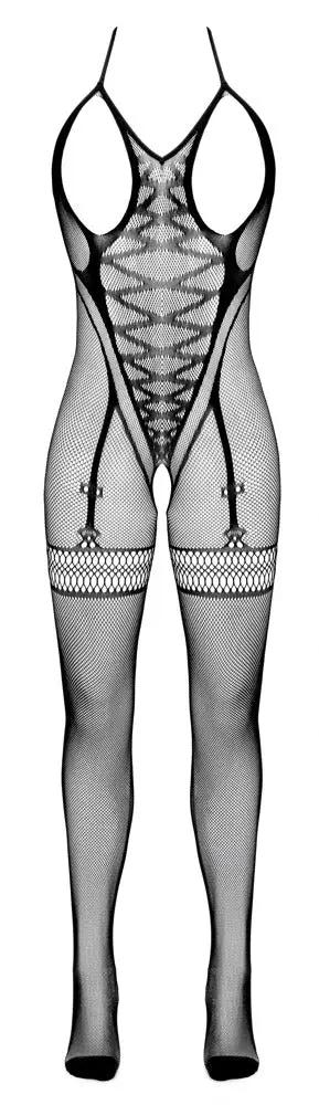 Öppen Netthalsad Catsuit