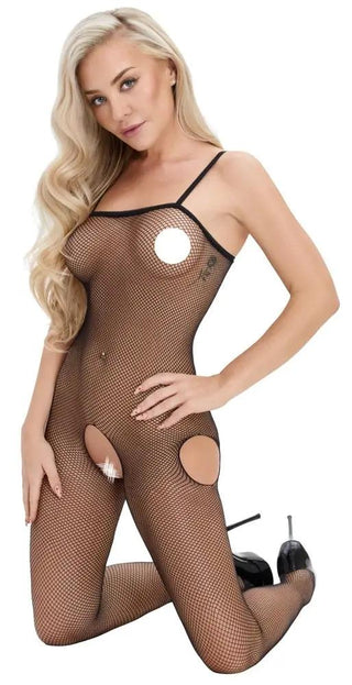 Cottelli Nätcatsuit Öppen Gren
