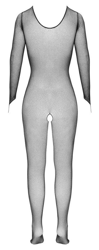 Svart Nätcatsuit Med Fingeröglor