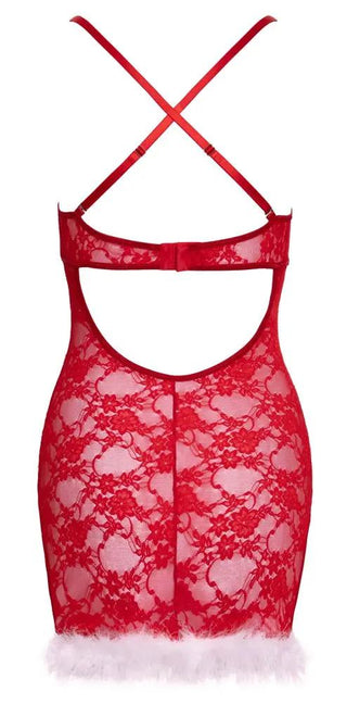 Cottelli Chemise Röd Spets