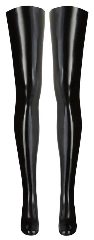 Lår Höga Latexstrumpbyxor