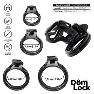 DomLock Penisbur Med Internt Lås