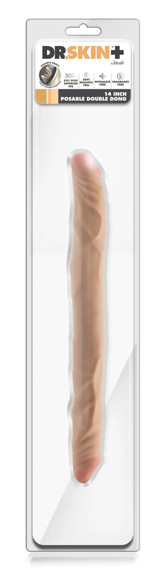 Dr Skin Posable Dubbeldildo 35 Cm