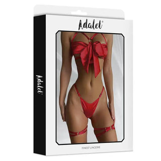 Riley Lingerieset Röd Rosett