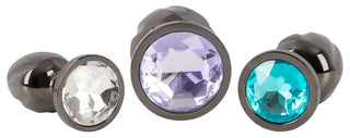 Metall Analplug Set Med Ränder