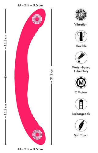 Couples Choice Dubbelvibrator Flexibel