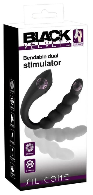 Black Velvets Dubbelvibrator Böjbar