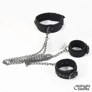 Midnight Desires Halsband Och Fotbojor