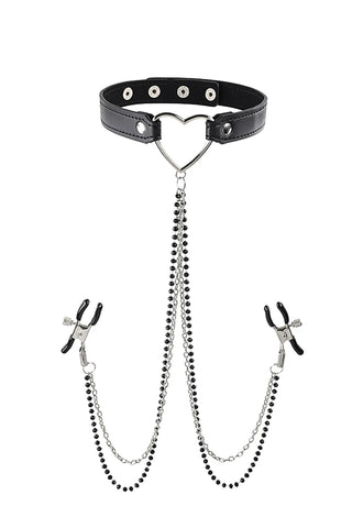 Amor Bröstklämmor Med Halsband