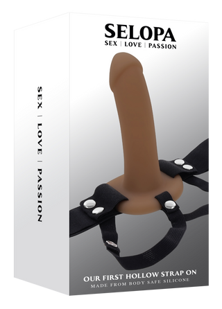 Ihålig Strap-On Dildon 16 Cm