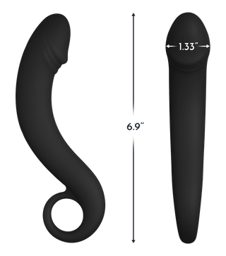 Forto Böjd Dildo Svart