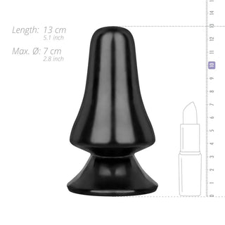 Bred Analplugg Svart 12 Cm