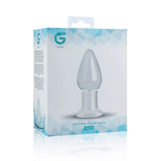 Gildo Glasbuttplugg Genomskinlig