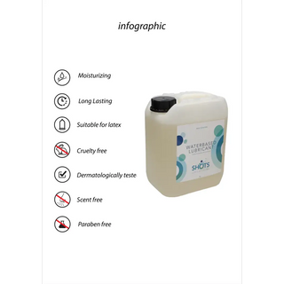 Shots Vattenbaserat Glidmedel 5L