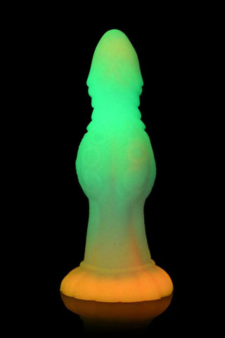 Mörkerlysande Alien Dildo Med Sugkopp