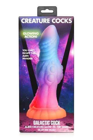 Mörkerlysande Alien Dildo Med Sugkopp