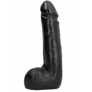 Svart Dildo Med Pung 20 Cm