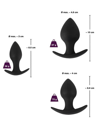 Analplugg Träningsset Tre Storlekar