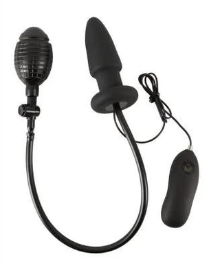 Vibrerande Uppblåsbar Silikon Buttplug
